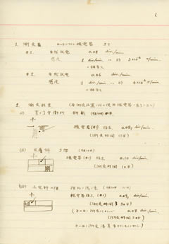 残存放射能測定報告書