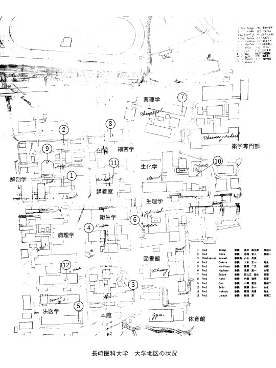 長崎医科大学 大学地区の状況
