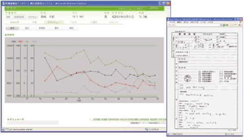 Health screening database inquiry system